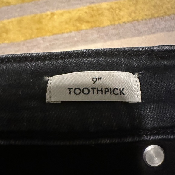 Jcrew 9" high-rise toothpick jean in Charcoal wash size 28 - Picture 3 of 5